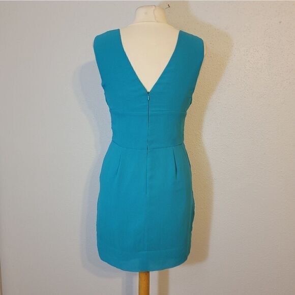 Bcbgeneration teal blue mini dress sz 8 - Picture 4 of 10
